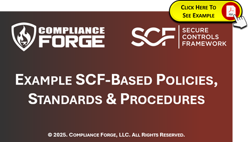 example scf policies standards procedures templates